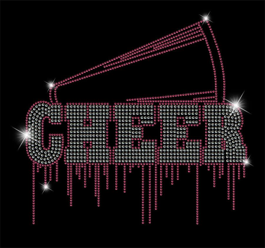Glitzerndes Cheer-Megafon-Grafik