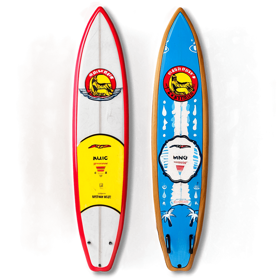 Surf Board with Logo PNG djr