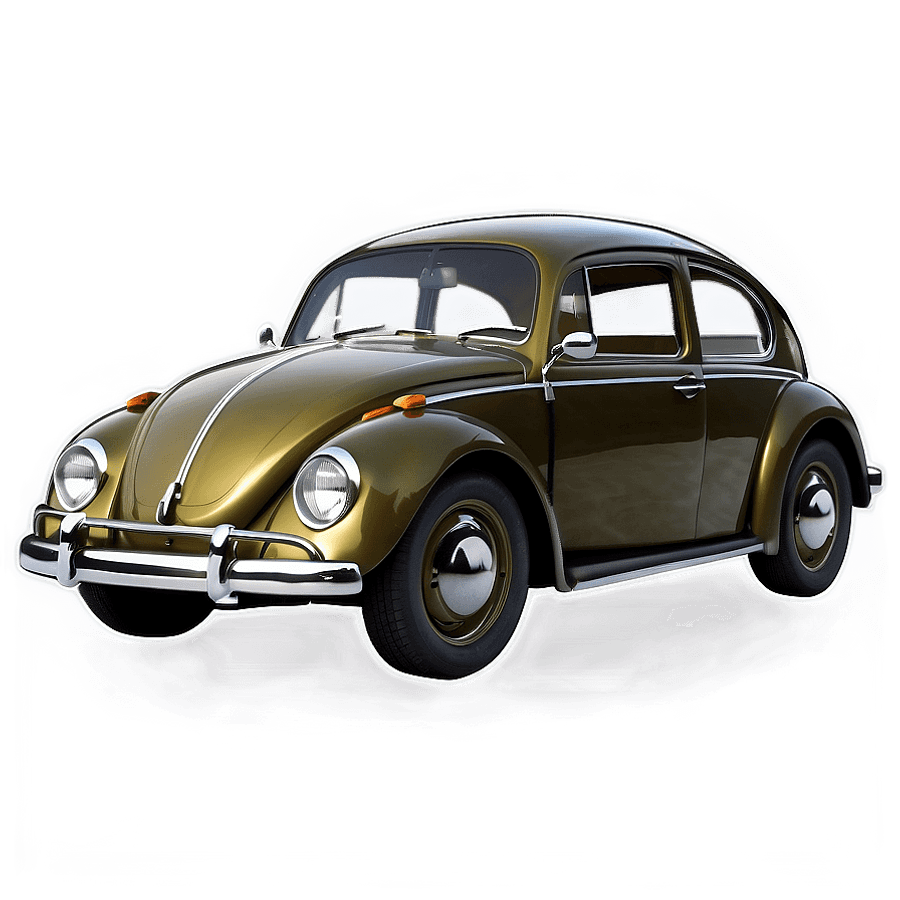 Vintage Volkswagen Beetle PNG 06292024