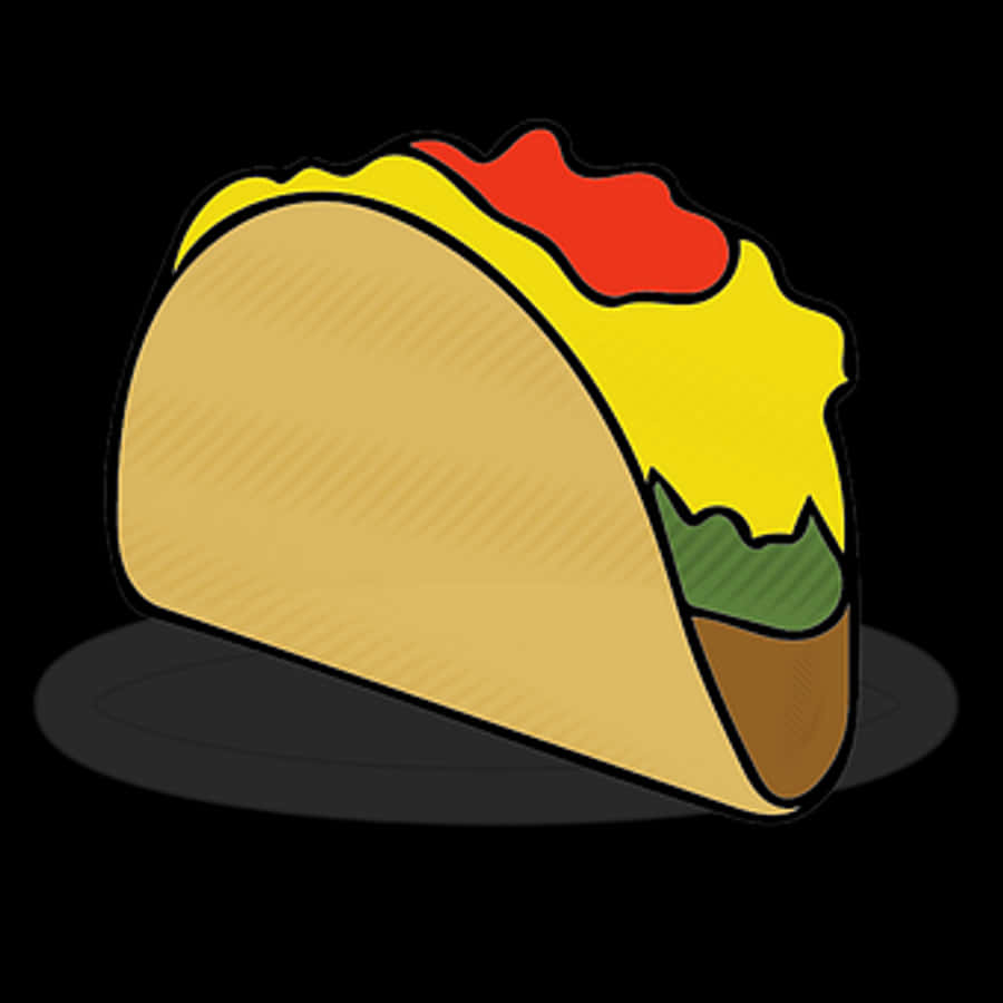 Cartoon Taco Illustration