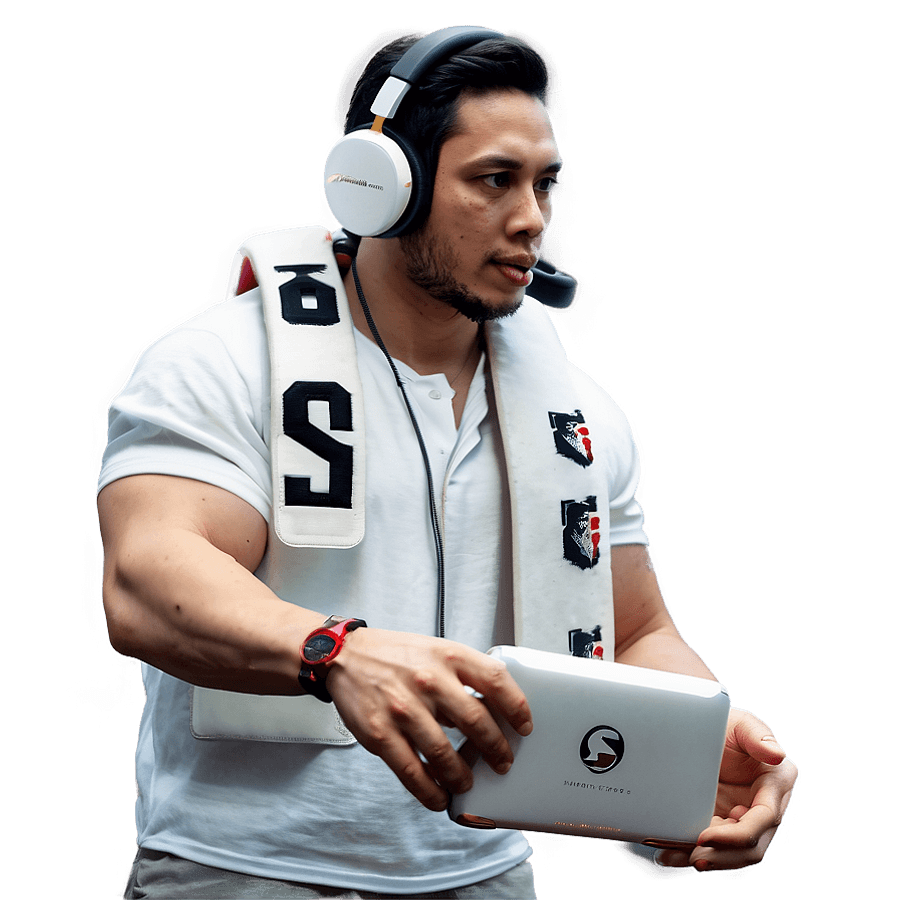 Esports Player in Action PNG rhs