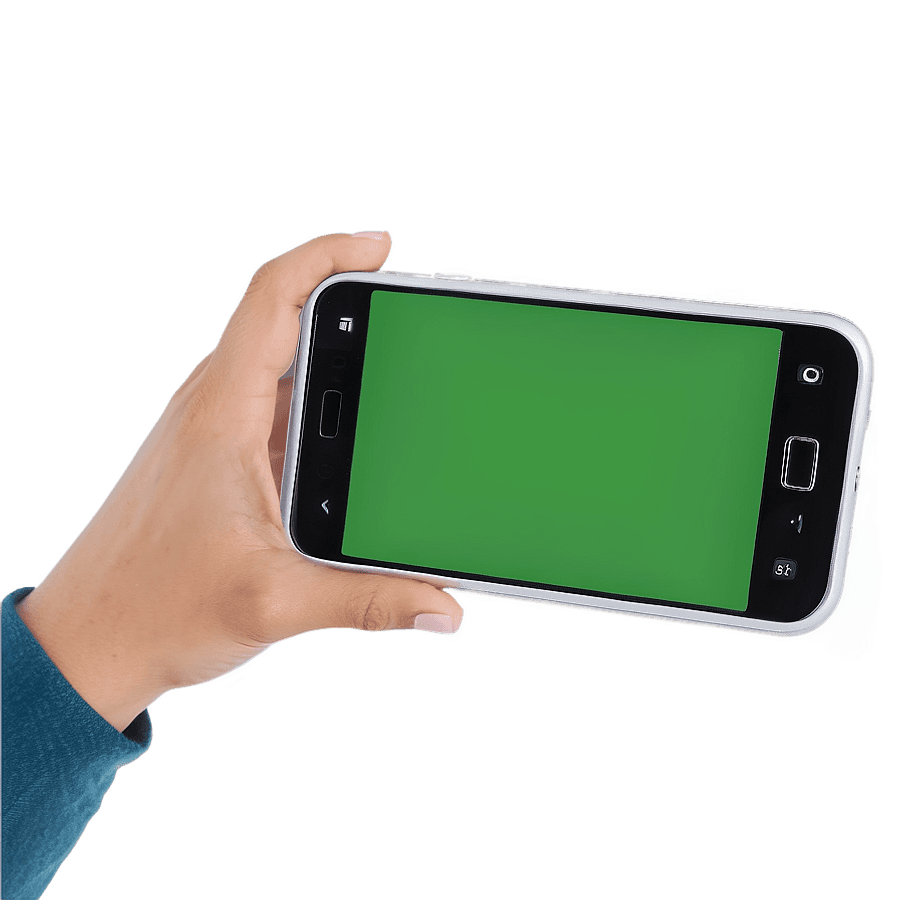 Customizable Phone Green Screen PNG ubx