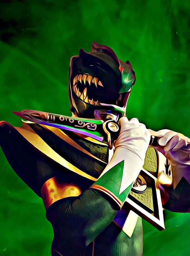 Grøn Ranger Power Pose