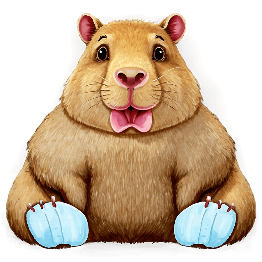 Capybara Cartoon Character PNG   05232024
