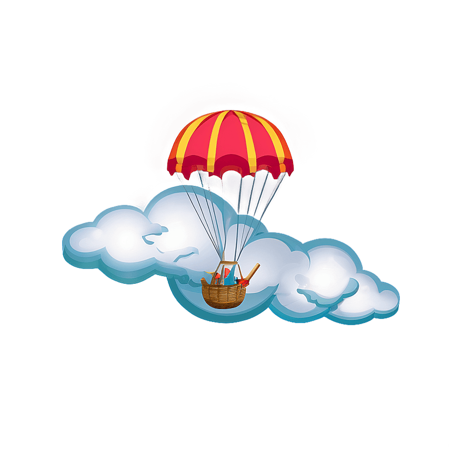 Parachute with Clouds PNG bbs48