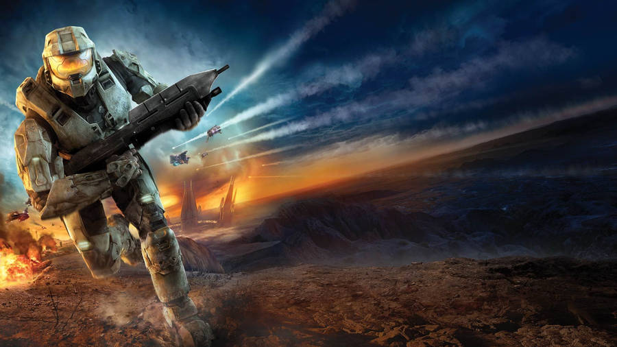 Download Halo Infinite Master Chief Wallpaper | Wallpapers.com