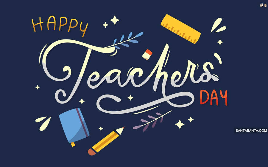 Download Happy Teachers' Day Occasion Wallpaper | Wallpapers.com