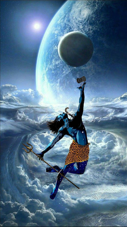 Download Har Har Mahadev Shiva Moon Wallpaper | Wallpapers.com