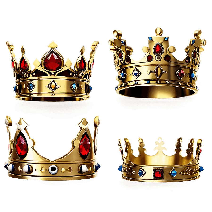 Royal Family Golden Crown PNG npd
