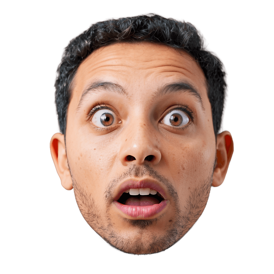 surprised face a