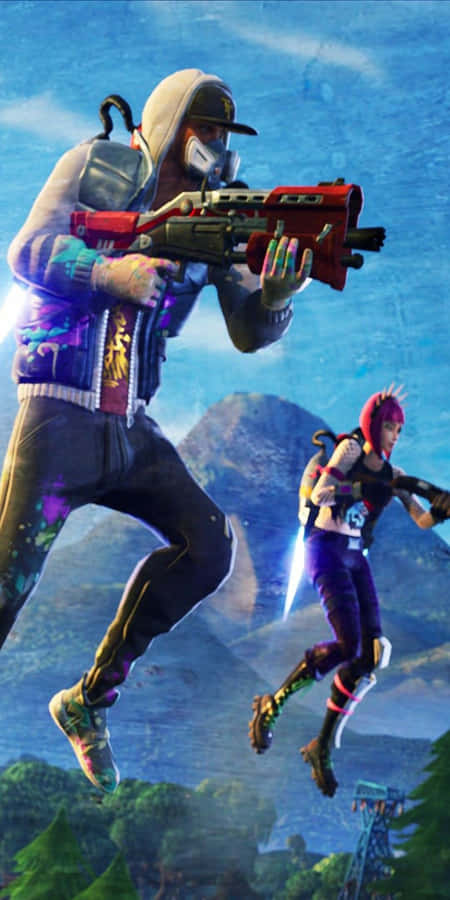 Pixel 3 Fortnite Battle Royale baggrund Gade Striker