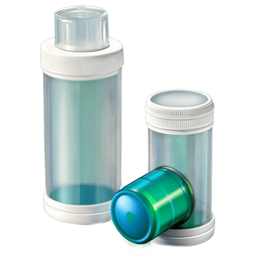 Inhaler with Transparent Cap PNG 05262024