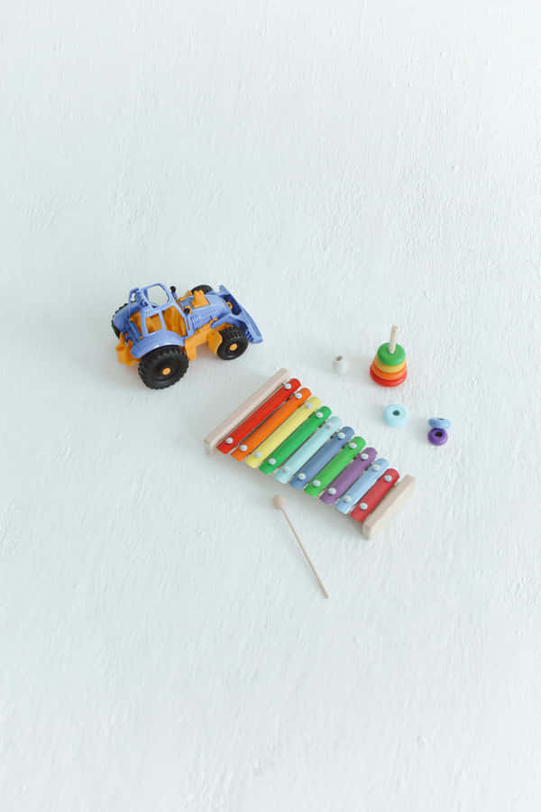 Brinquedos Coloridos para Crianças e Xilofone