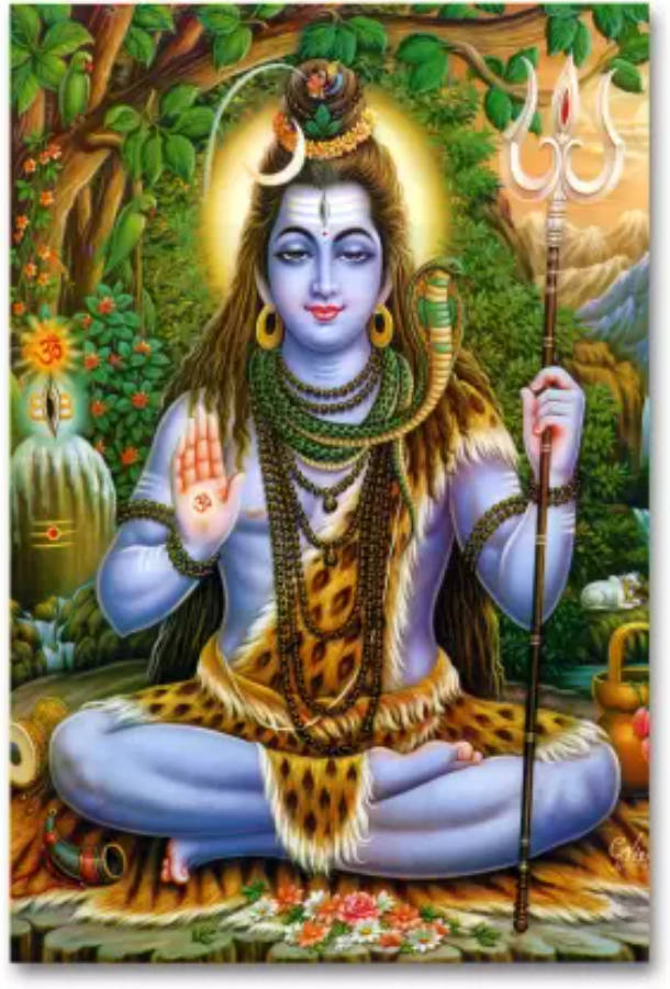 Download Hd Art Of The Great God Mahadev Wallpaper 