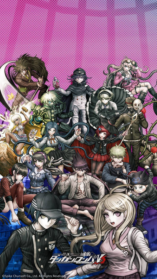 Download HD Poster Of Danganronpa Wallpaper | Wallpapers.com