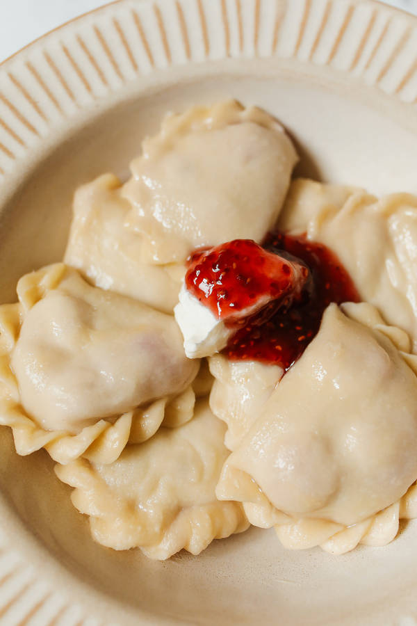 PierogiErdbeermarmelade