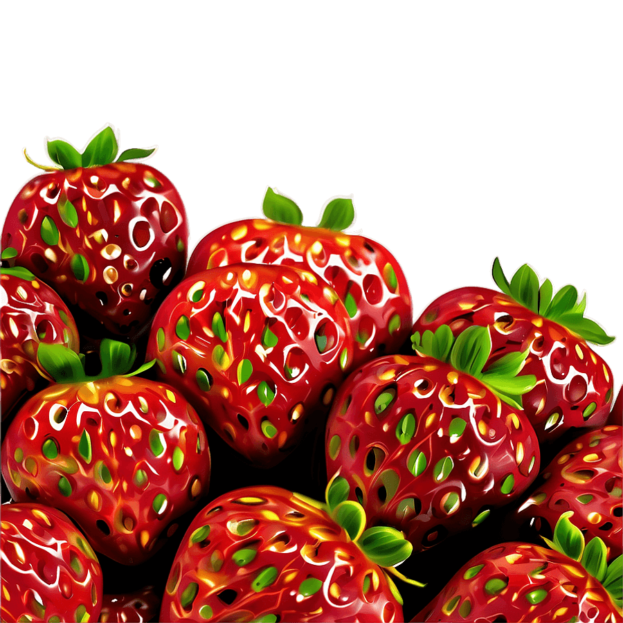 Juicy Strawberries Image PNG cbh72