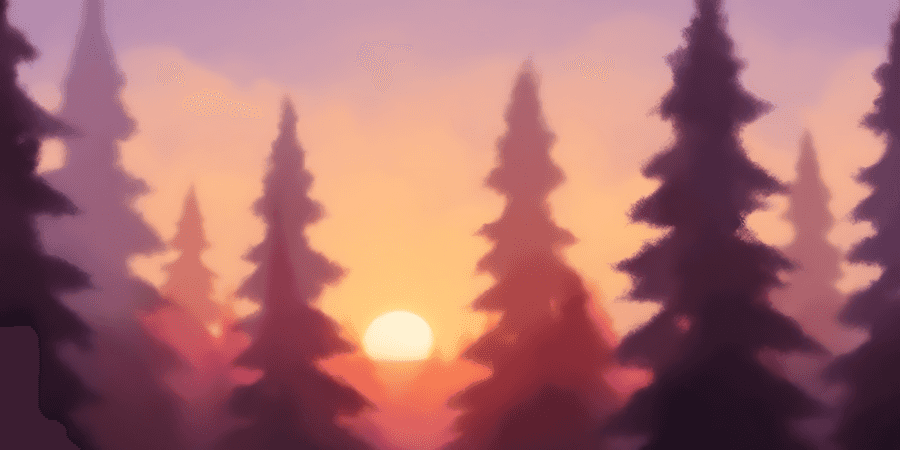 pine trees,sunrise,nature,forest,landscape,glow,golden light,peaceful,silhouette,dawn,calm,outdoors,scenic,background,warmth