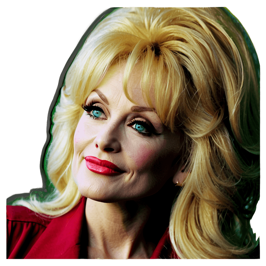 Vintage Dolly Parton Portrait PNG jgu39