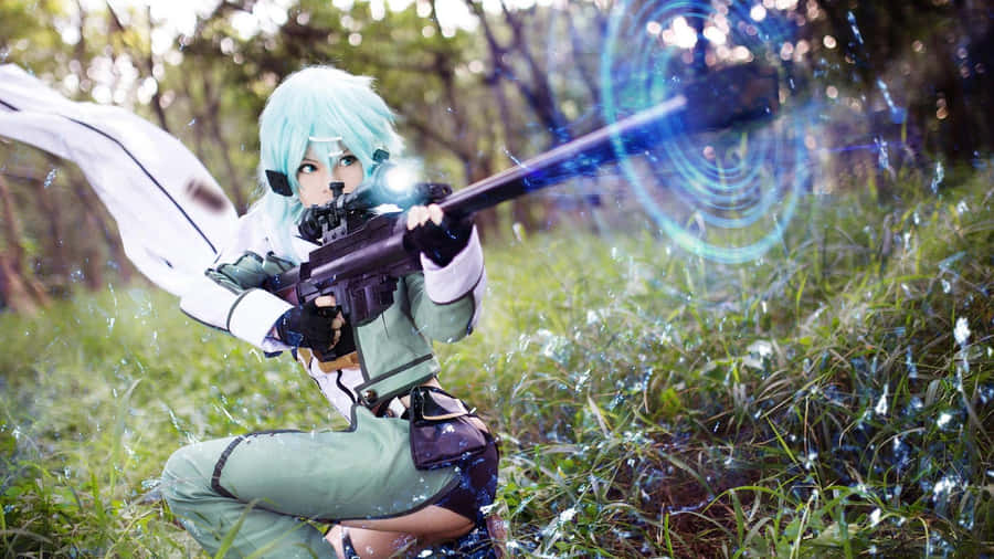 "Episches Fantasy-Cosplay - Verzaubernde Elf-Kriegerin"