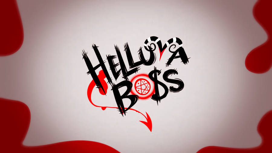 Download Helluva Boss Funky Logo Wallpaper | Wallpapers.com