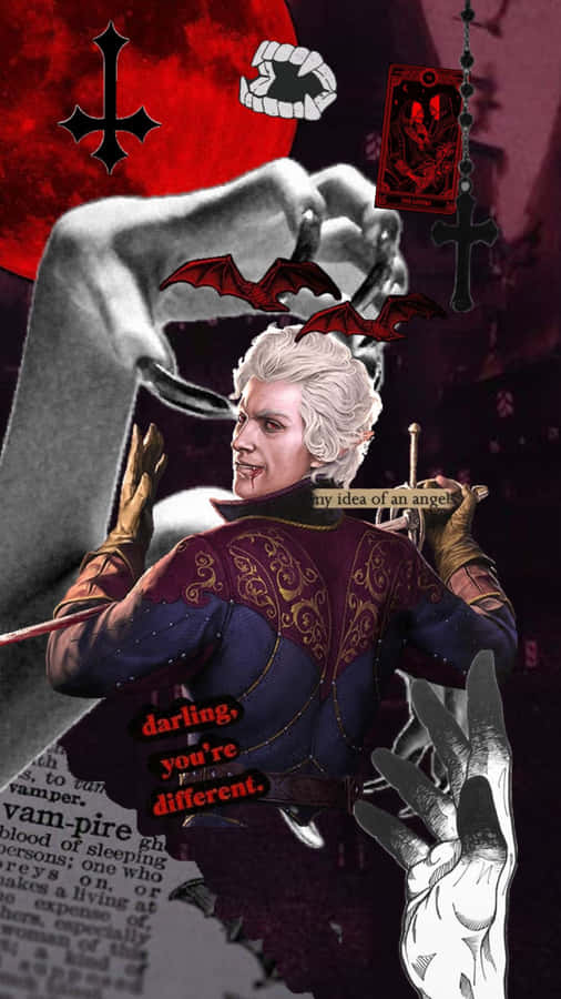 Arte de Astarion Vampiro Ladrão Baldurs Gate3