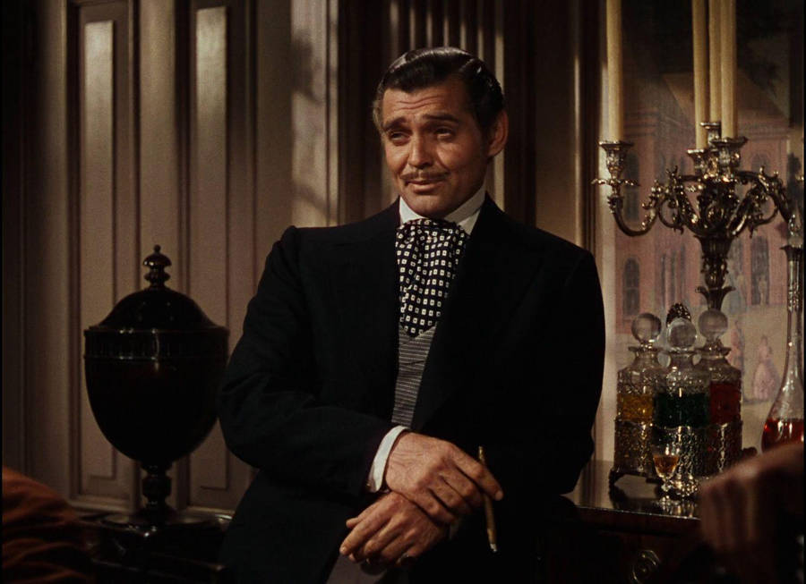 Clark Gable As Rhett Butler Holding A Cigar