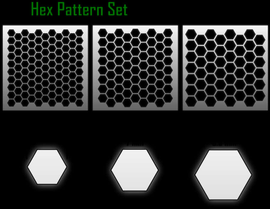 Hexagonal Pattern Set Variations