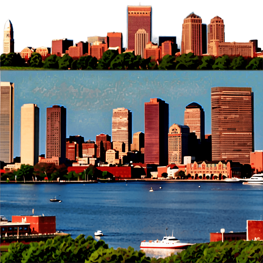 Boston Skyline PNG fkk71