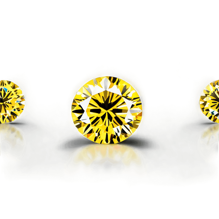 Luxury Yellow Diamond Design PNG jil1