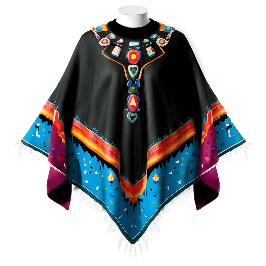 Mexican Poncho Costume PNG lvl98