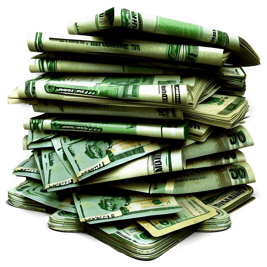 Money Piles PNG vtn