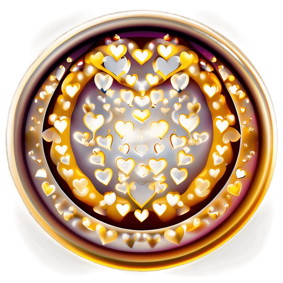 Glowing Love Heart Symbol PNG 24