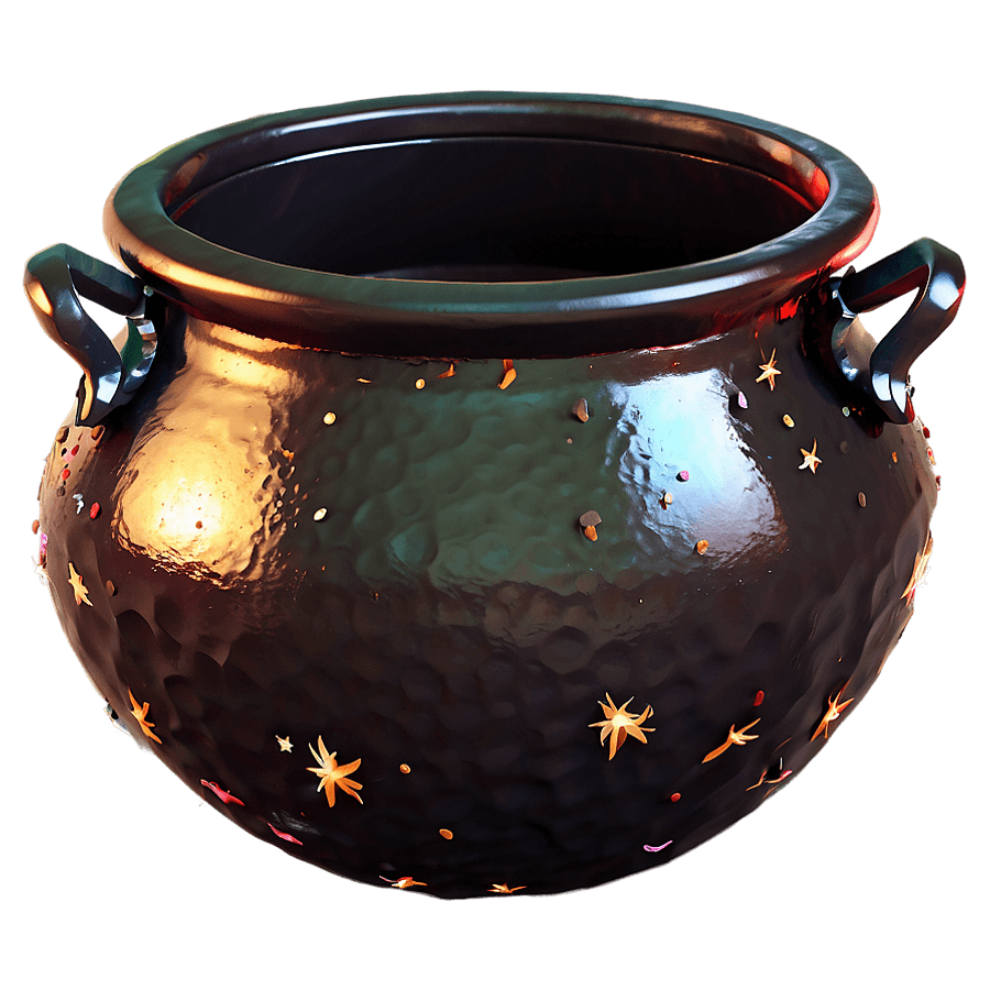 Witch Cauldron with Sparkles PNG 12