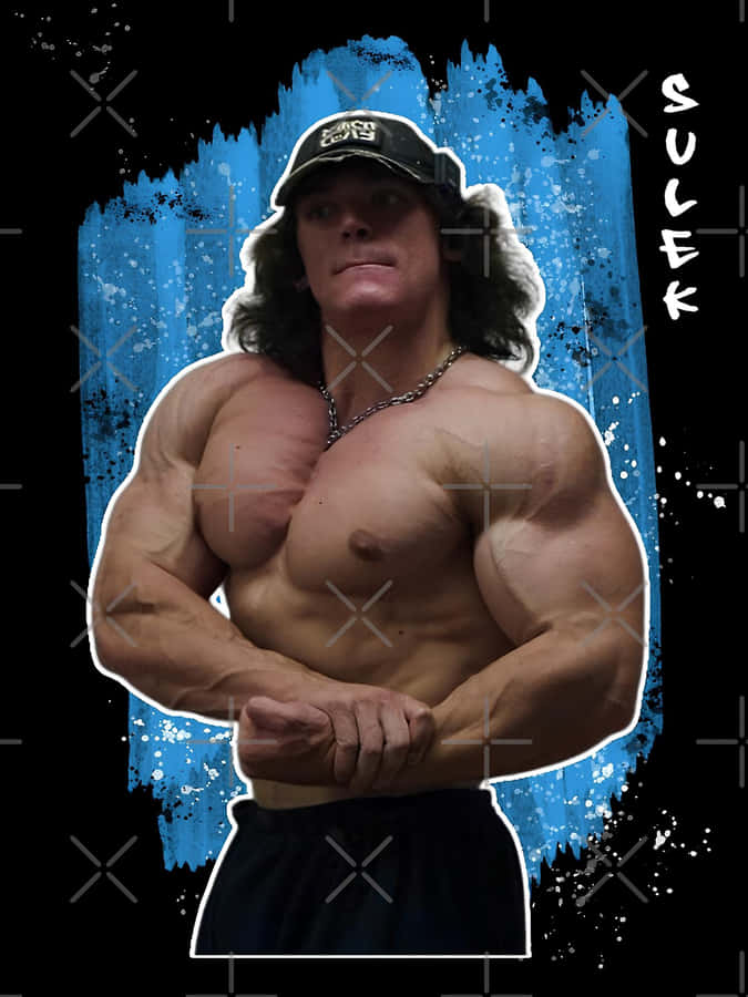 Muscular Man in Cap und Kettenhalskette