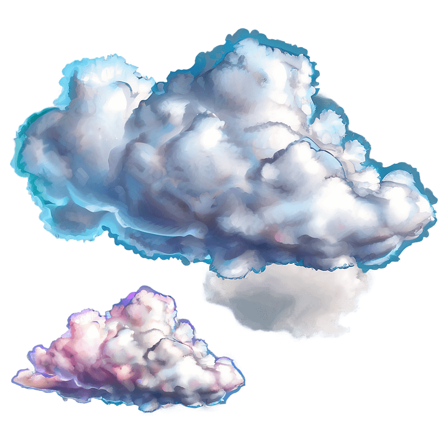 Fluffy Nimbus Clouds PNG jdb