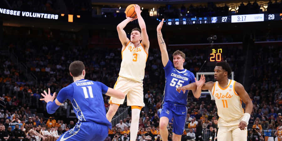 Basketball Sprungwurf Aktion
