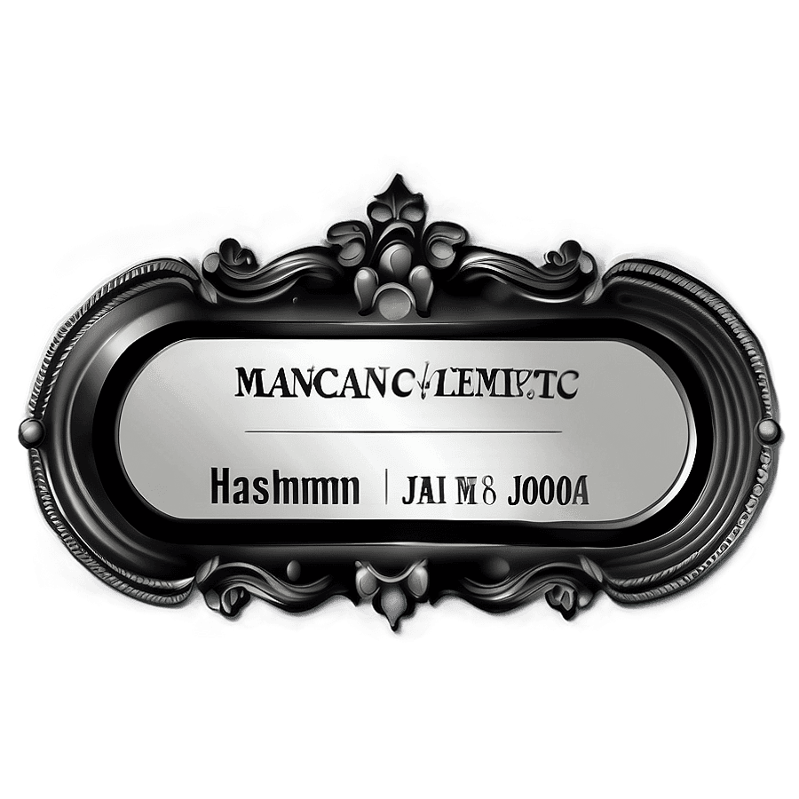 Digital Name Tag Clipart PNG ckt