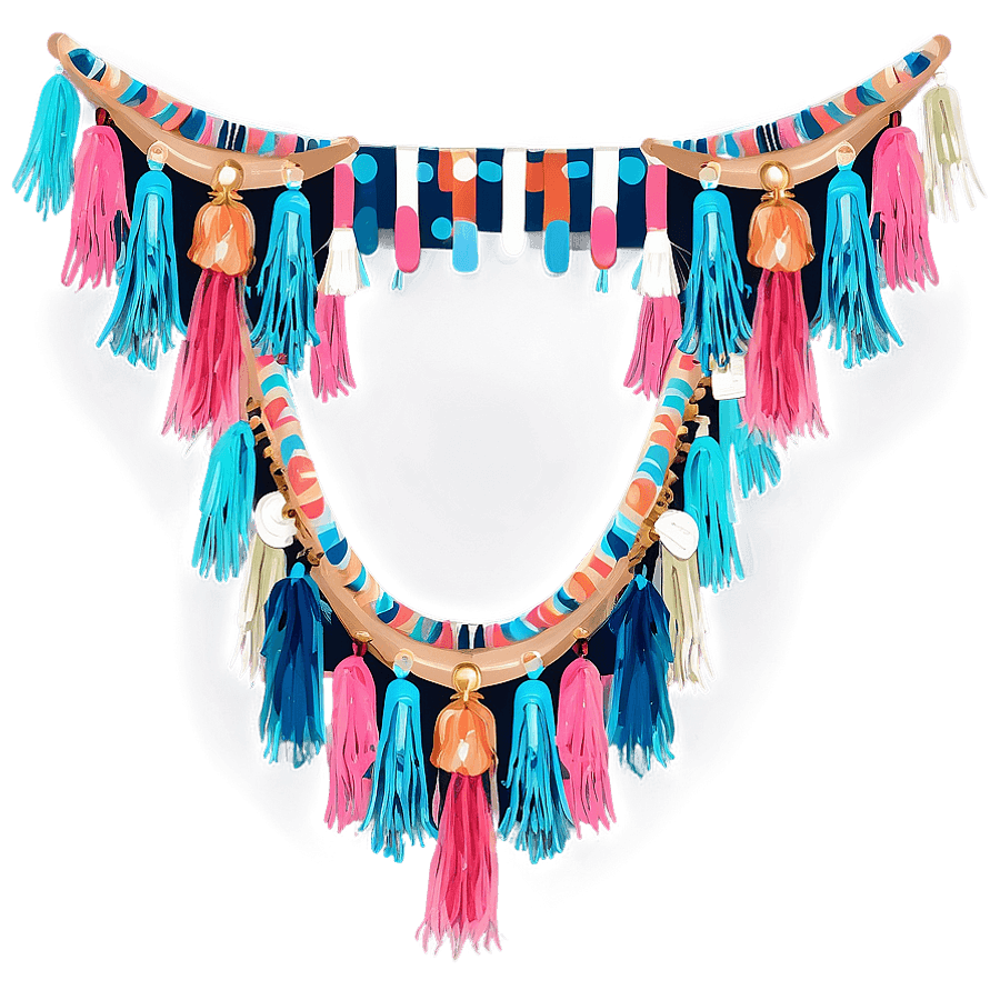 Boho Tassel Garland PNG 36