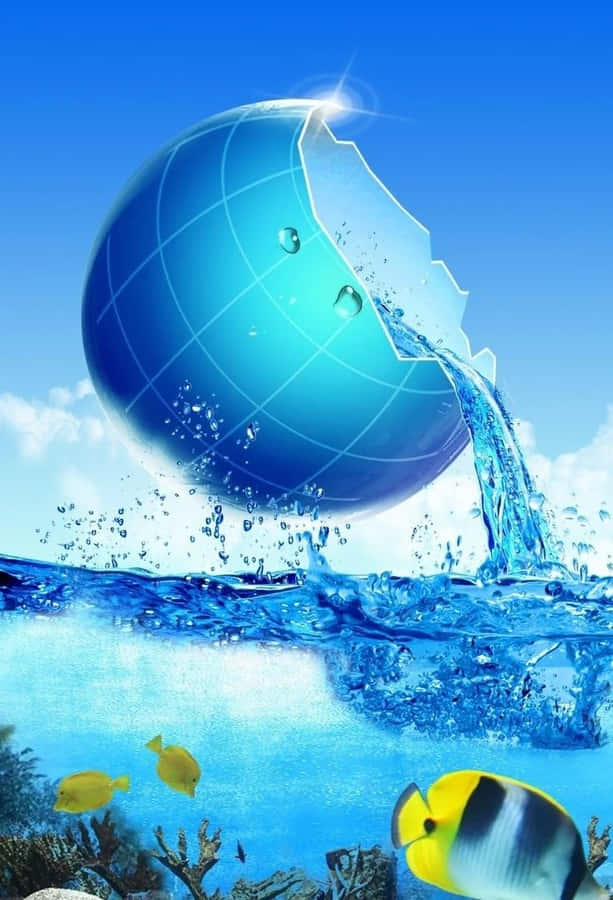 Opera d'Arte Surreale del Globo Acquatico
