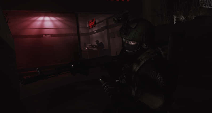 Soldato di Tarkov Ambush Luce Rossa