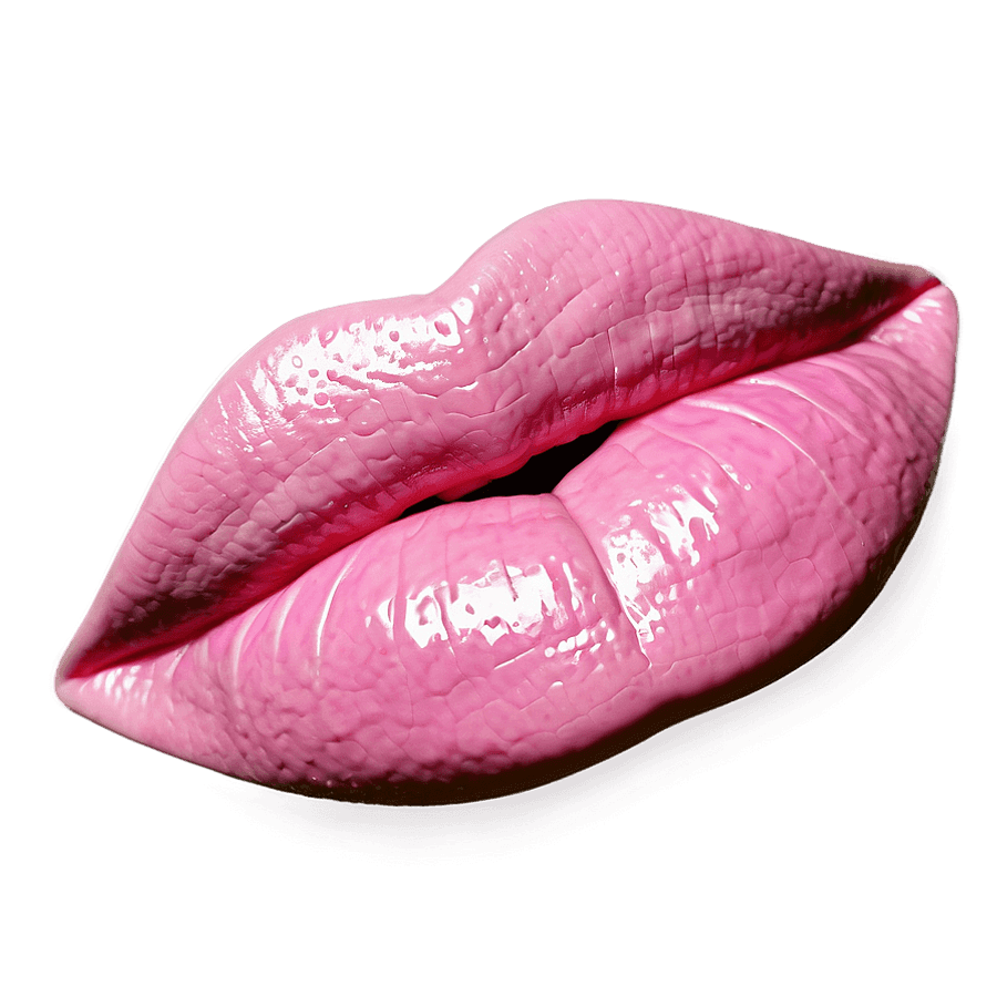Glossy Pink Lips Icon PNG cyo