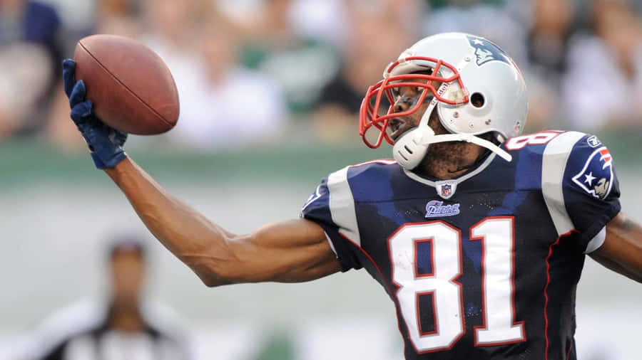 Patriots Receiver fängt Football
