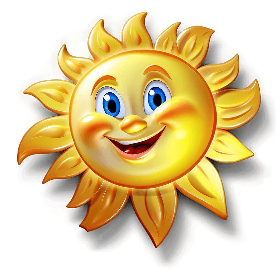Cartoon Sunshine PNG 05232024