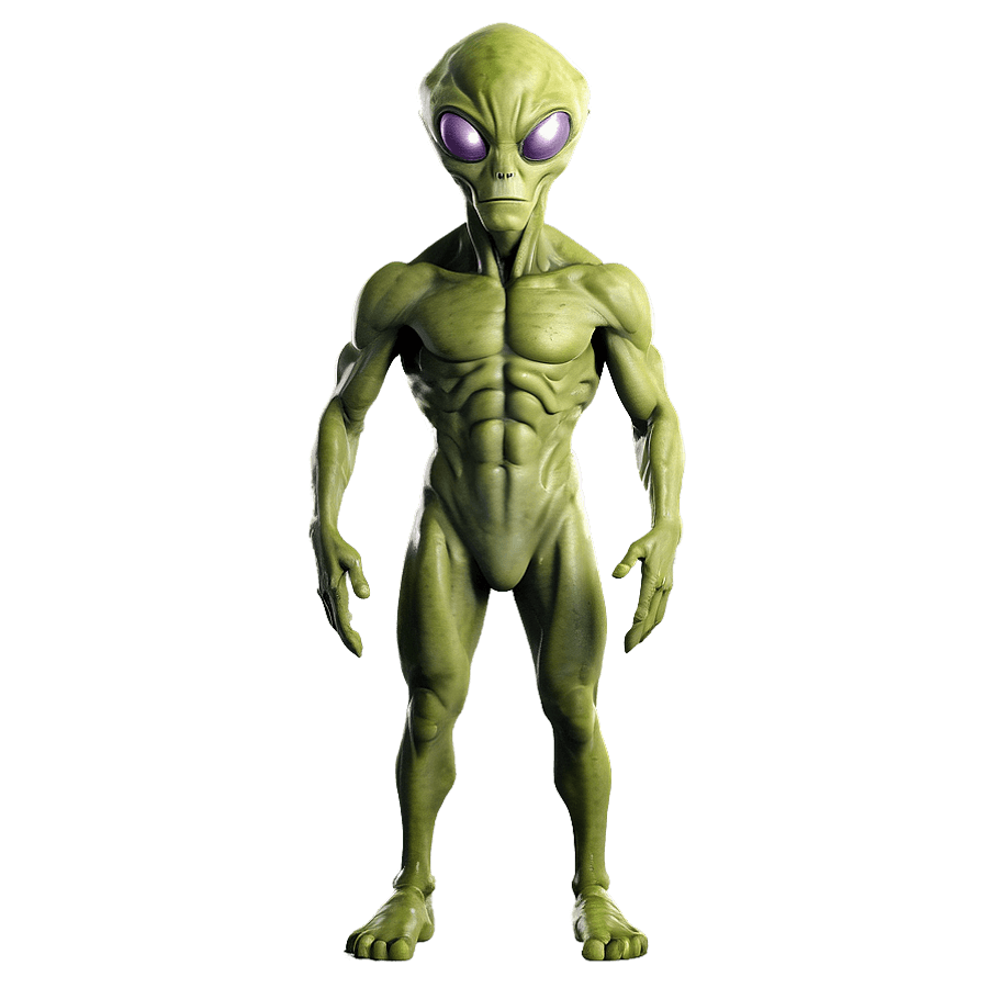 Cartoon Alien Character PNG gmo