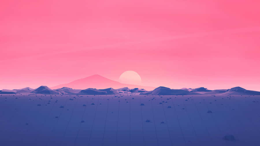 Papelde parede minimalista de pôr do sol 3840 x 2160.