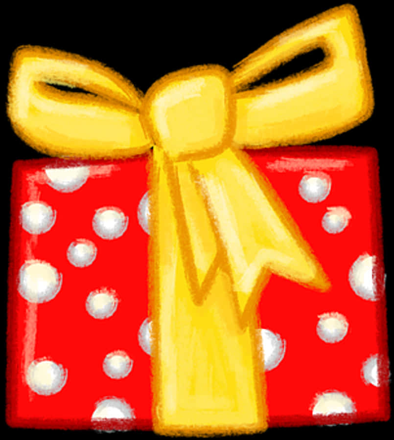 Christmas Gift Boxwith Yellow Ribbon