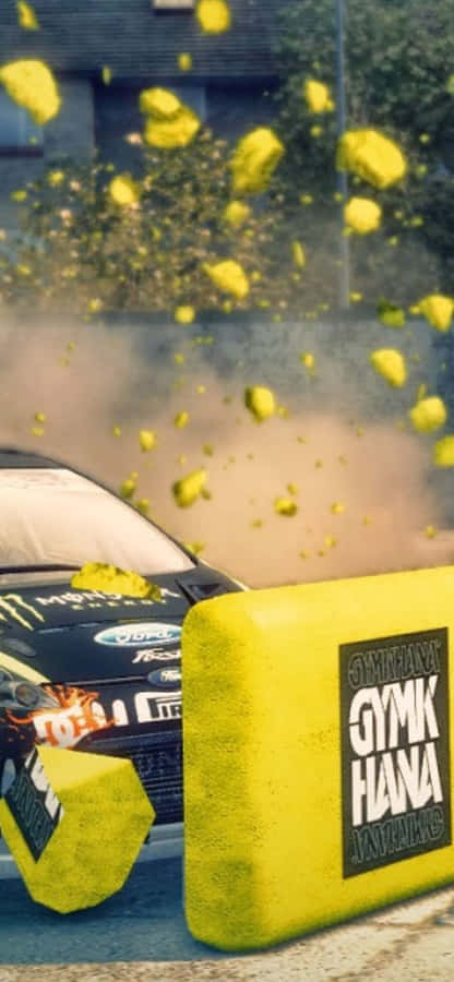 Fåfingrene i den nyeste iPhone Xs i Dirt 3.