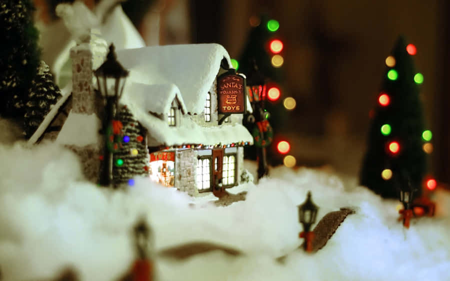 GenießenSie die funkelnde Winterzeit von Weihnachten als Computer- oder Handy-Hintergrundbild.