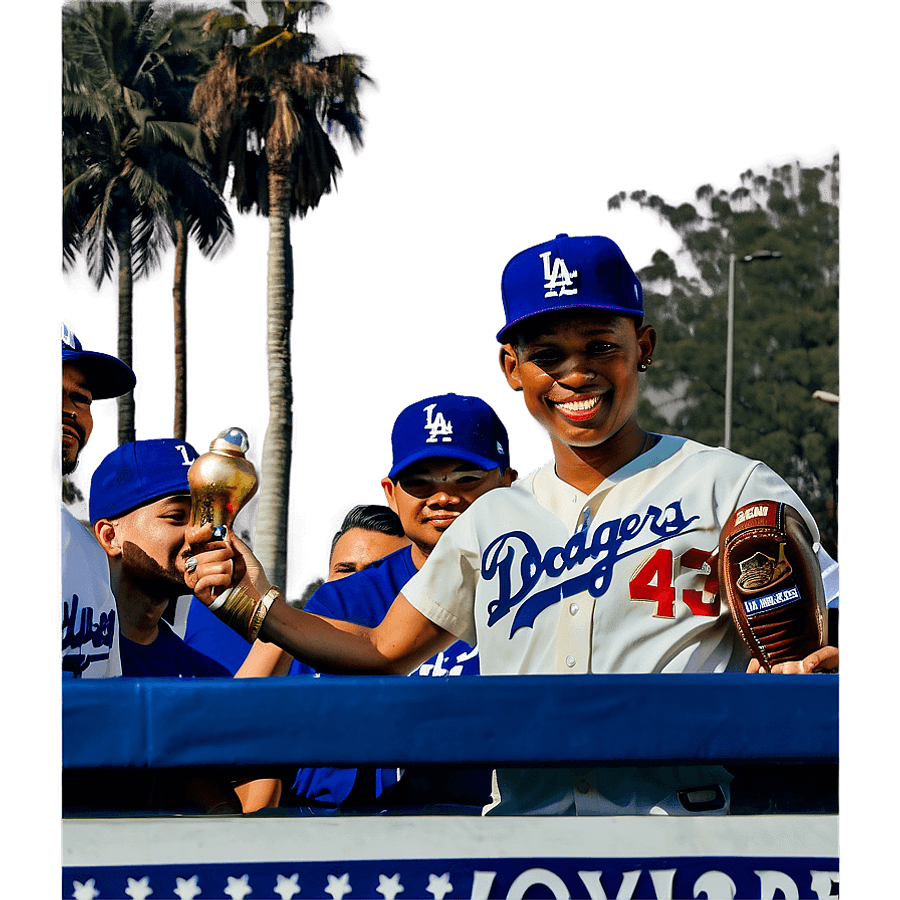 Dodgers Championship Parade PNG adn